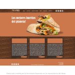 Plantilla web personalizada restaurante
